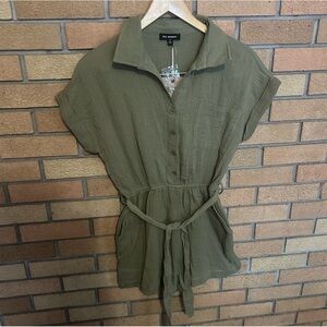 Blu Pepper Olive Green Jumpsuit